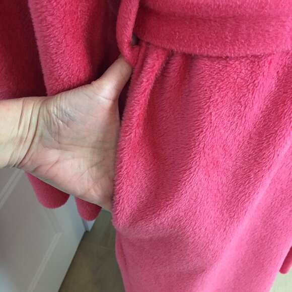 Vintage Robe & Nightie sz M-L - Fuchsia - Picture 3 of 14